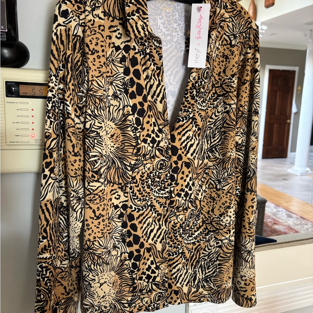 Lilly Pulitzer Animal Print Women's Top